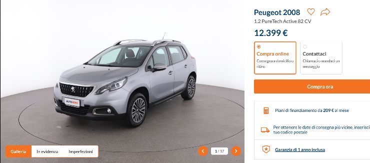 Peugeot 2008 prezzo stellare