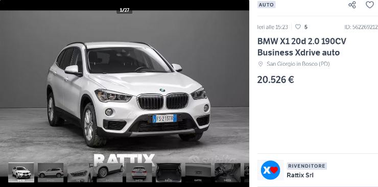 BMW X1 prezzo e dettagli