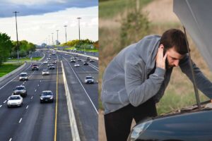 Auto, l’automobilista si ferma per un’avaria