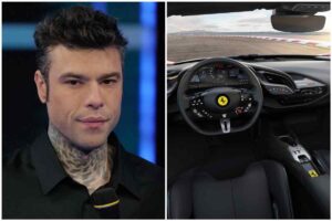 Fedez si lancia sulla sua nuova Ferrari