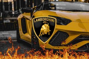 Lamborghini a rischio incendio